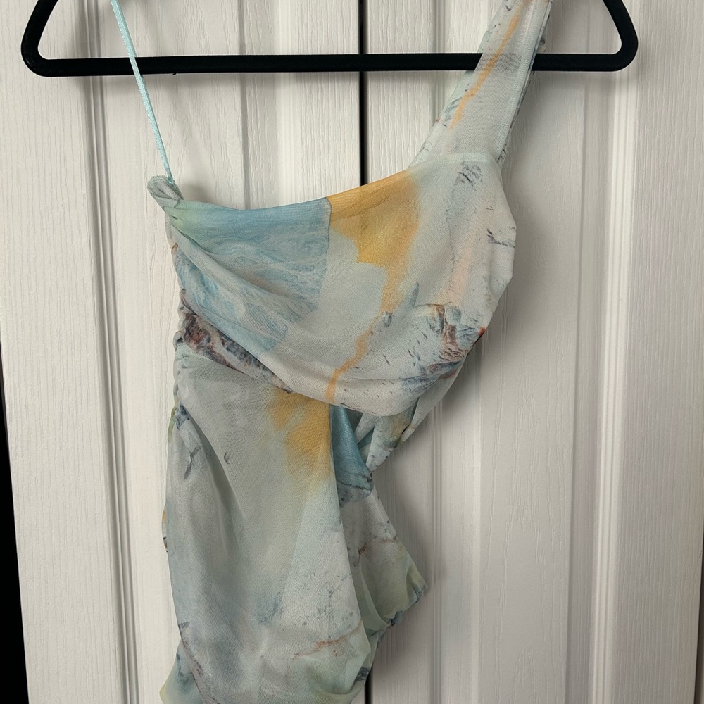 Zara One-Shoulder Bodysuit